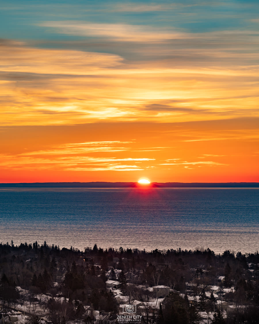 Sunset over Lake Superior